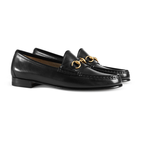 Women Whorsebit 1953 Moccasin Leathe - Nero