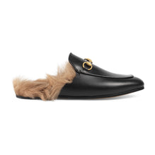 Women Wprincetown Mule B Glam W/Fur - Nero/Naturale