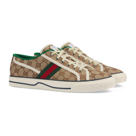 Men M Gtennis1977V. Snk Gg Canvas - Beige Eb/M.Whi/Vrv