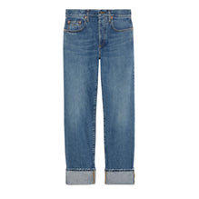 Women 90S Pnt Wash Denm W/Horsebit - Blue/Mix