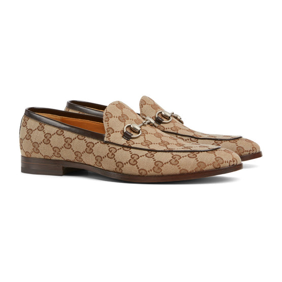 Men M Next Moccasin Gg Canvas Ls - Beige-Ebony/N.Cocoa