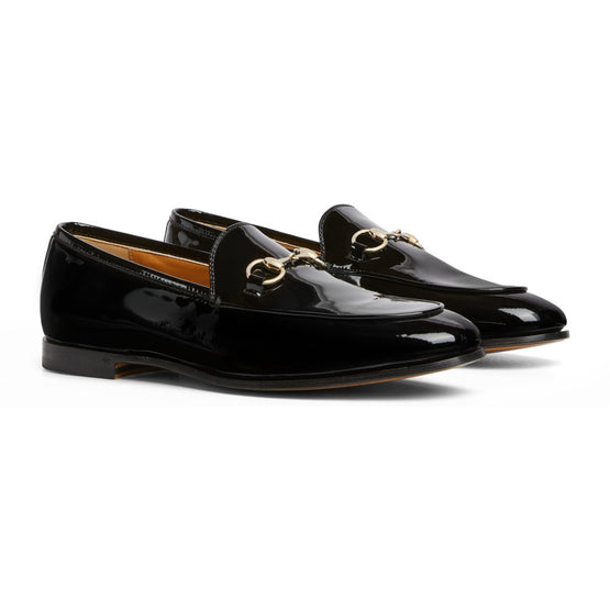 Women W Jordaan Mocc Patent W/Hb - Black