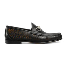 Men Moccasin Leather, L.S. Real Be - Nero/Nero